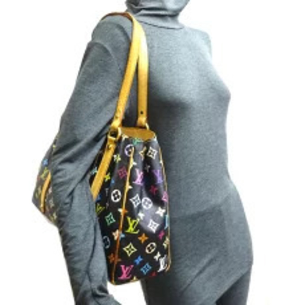 Louis Vuitton Aurelia Tote Bag Monogram Multicolor Black - Picture 9 of 10